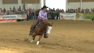 Grischa Ludwig Western Horse Show Wels 2016 NRHA Open [upl. by Agiaf229]