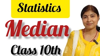 Median  Statistics  Maths  Class 10th  202425  Aaryabhatta zero maths [upl. by Anyrtak]