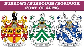 Burrows Coat of Arms amp Family Crest  Symbols Bearers History [upl. by Einhoj]