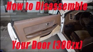 How to Disassemble Your Door Panel 300ZX Z31 [upl. by Nancey351]