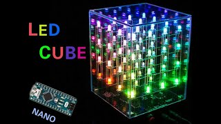 How to make LED Cube Arduino nano Make multi color led cube at home [upl. by Cristobal937]