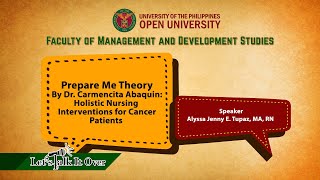 Prepare Me Theory Holistic Nursing Interventions for Cancer Patients  Dr Carmencita Abaquin [upl. by Calica]