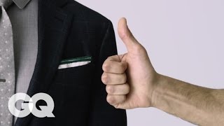 How to Fold a Pocket Square The Right Way – How To Do It Better  Style  GQ [upl. by Marlo179]