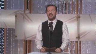 Ricky Gervaiss performance at the Golden Globes offends Jon Stewart [upl. by Domela]