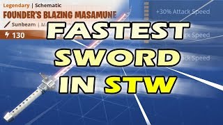 Fastest Sword in Fortnite Giveaway  Perfect Perk Sunbeam Founders Blazing Masamune [upl. by Yenttihw]