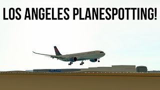 Los Angeles Airport PLANESPOTTING [upl. by Annaiek790]