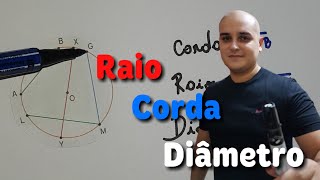 Raio Corda e Diâmetro [upl. by Eillit]