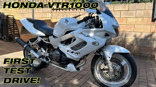 Honda VTR 1000 Rebuild Part 7  First Test Drive [upl. by Towney]