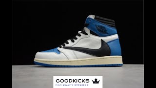 SHOES UNBOXING Jordan 1 High OG SP Fragment x Travis Scott BEST SHOES WEBSITE GOODKICKS [upl. by Cirded210]