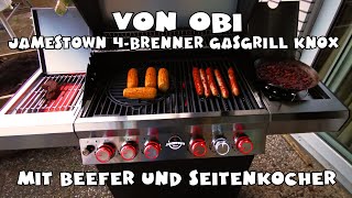 OBI Jamestown 4Brenner Gasgrill Knox [upl. by Eselahs]