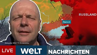 PUTINS KRIEG Ostukraine – So wollen die Russen das Problem Donezk lösen  WELT News Stream [upl. by Genesia]