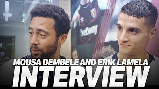 MOUSA DEMBELE CRASHES ERIK LAMELAS POSTMATCH INTERVIEW  West Ham 01 Spurs [upl. by Zales]