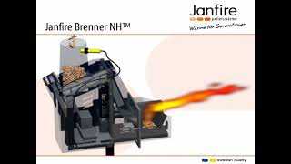 Janfire NH self cleaning pellet burner [upl. by Schreibman]