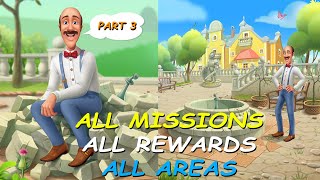 Gardenscapes  All Missions  All Rewards  All Areas Unlocked Part 3  0  Endless [upl. by Buderus]