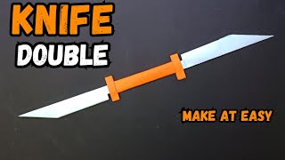 MAKING A DOUBLESIDED KNIFE FROM PAPER [upl. by Atekram]