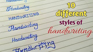 10 different types of handwriting styles in english  Beautiful english handwriting [upl. by Ivonne709]