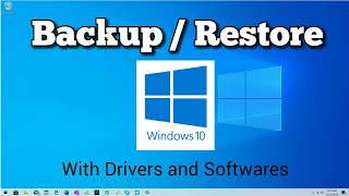 Backup and Restore Windows 10 with Drivers and Softwares System Image and System Recovery Drive [upl. by Galen10]