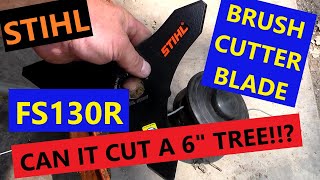 Stihl Trimmer Head Removal amp Brush Blade Install with REVIEW [upl. by Oirtemed]