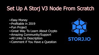 How to Setup A Storj node WINDOWS 10 V3 easy  profitable in 2020 RENT OUT HARD DRIVE SPACE [upl. by Christean881]