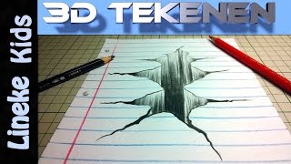 Gat 3D tekenen in stappen voor beginners [upl. by Henryetta829]