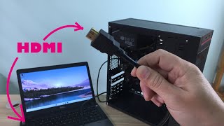 How to setup Laptop as a Monitor [upl. by Oinoitna]