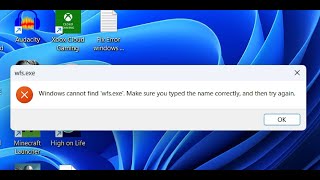 Fix Error Windows Cannot Find wfsexe Fix WFSexe Is Missing In Windows 1110 [upl. by Blackstock714]