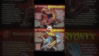 Ceratosaurus VS Baryonyx edit 1v1 dinosaur prehistoricanimals [upl. by Lemahs]