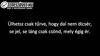 Cseh Tamás  Csönded vagyok dalszöveg  lyrics video [upl. by Ejroj]