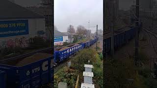 DC Railfreight 60046 passing West Ealing Footbridge 191124 [upl. by Brande]