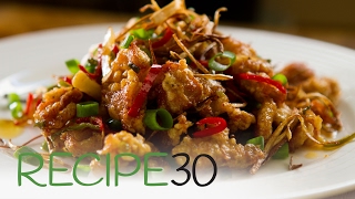 Spicy Asian Garlic Fried Chicken  By RECIPE30com [upl. by Jaynes640]