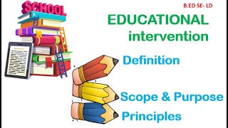 Principles of Educational Intervention  LD  SEND Awareness [upl. by Ahseuqram395]