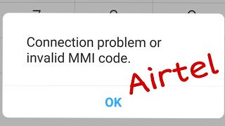 How To Fix Airtel Connection Problems Or Invalid MMI Code Solve In Andoird [upl. by Aneeg]