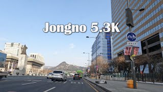 Jongno Drive 53K Seoul special City in Korea 서울시 종로구 [upl. by Nosylla]