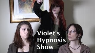 Violets first hypnosis show  Female Hypnotist [upl. by Sokul54]