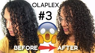 How to Use Olaplex No 3 on Curly Hair BEFORE amp AFTER RESULTS [upl. by Marie849]