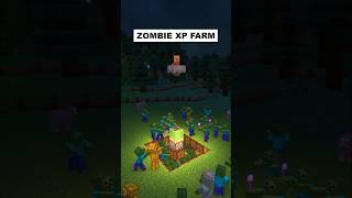 New Minecraft Zombie XP Farm minecraft shorts [upl. by Teirtza]