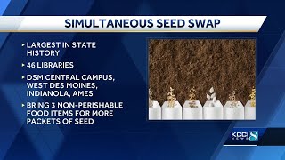 Iowans take part in states largest simultaneous seed swap [upl. by Naghem]