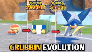 How To Evolve Grubbin Into Charjabug amp Vikavolt In Pokemon Scarlet amp Violet  The Teal Mask DLC [upl. by Nonnaehr]