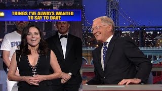 Julia LouisDreyfus Wins Letterman’s Final Top Ten List With Seinfeld Dig [upl. by Aliehs]