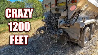 How to Install a Gravel Driveway  1200 feet of Gravel [upl. by Anaynek]