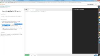 COP1000 Executing a Python Program [upl. by Lance427]