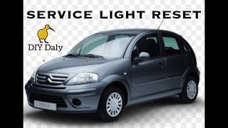 How to reset Citroen C3 service light [upl. by Nichy465]