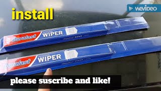 Duralast Conventional Wiper Blades Install [upl. by Shue255]