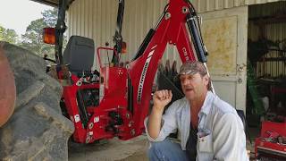 39 Fixing Massey Ferguson GC 1710 Backhoe Hydraulic Joystick Problem [upl. by Avla]