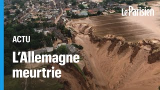 Glissement de terrain inondations  lAllemagne et la Belgique meurtries [upl. by Epoh536]