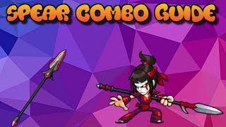 Brawlhalla Spear Tutorial  True Combos and Reads [upl. by Melany]