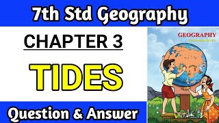 tides questions and answers pdf  class 7 geography chapter 3 exercise maharashtra board [upl. by Ym]