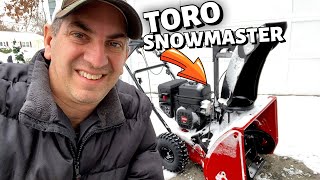 Toro SnowMaster 724 QXE Snow Blower Review  Demonstration [upl. by Thoer444]