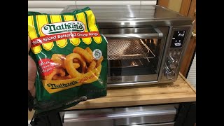 How To AirFry Nathan’s Thick Sliced Battered Onion Rings On The Cosori Air Fryer Toaster Oven [upl. by Ehtnax]