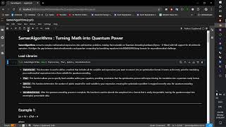 SamerAlgorithms  Turning Math into Quantum Power [upl. by Eldrid576]